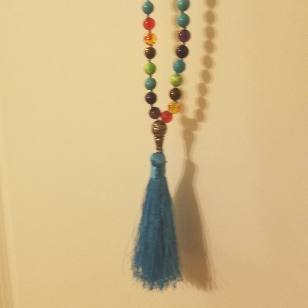 Mala bead tassel necklace - Picture 4 of 6